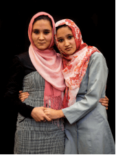 two woman in support of each other